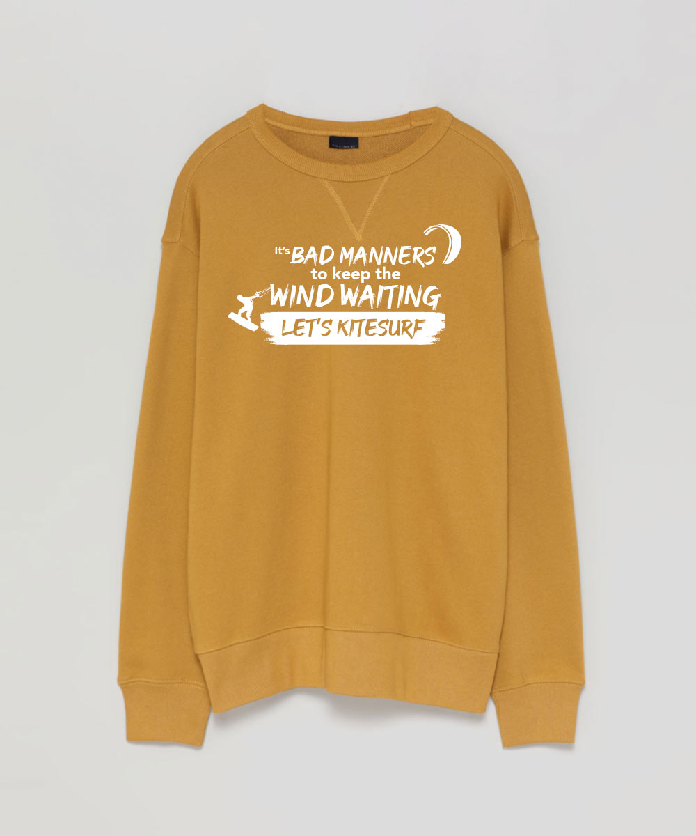 Sweatshirt Amarelo Camel "Bad Manners"